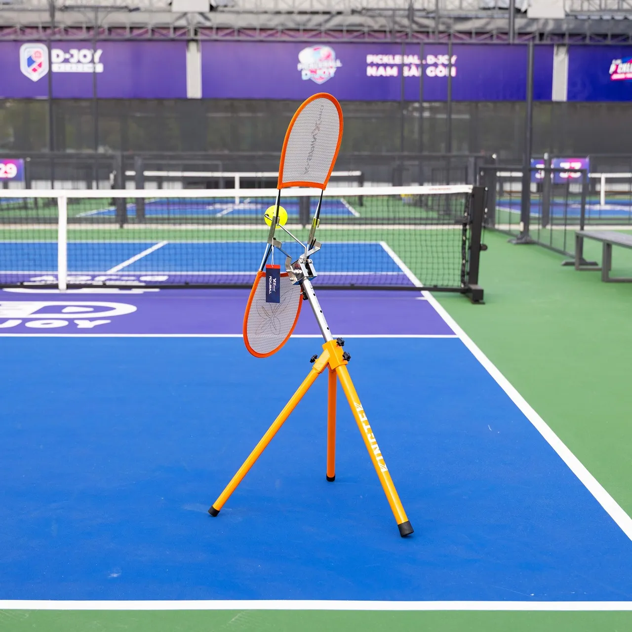 thiết bị tập topspin pickleball màu cam 6
